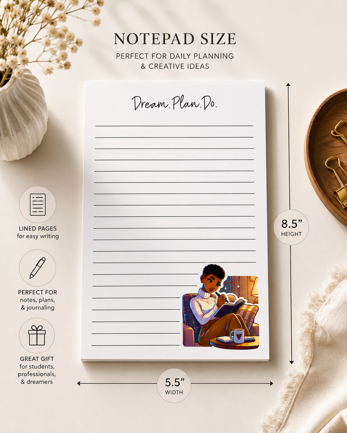 Dream Plan Do Notepad
