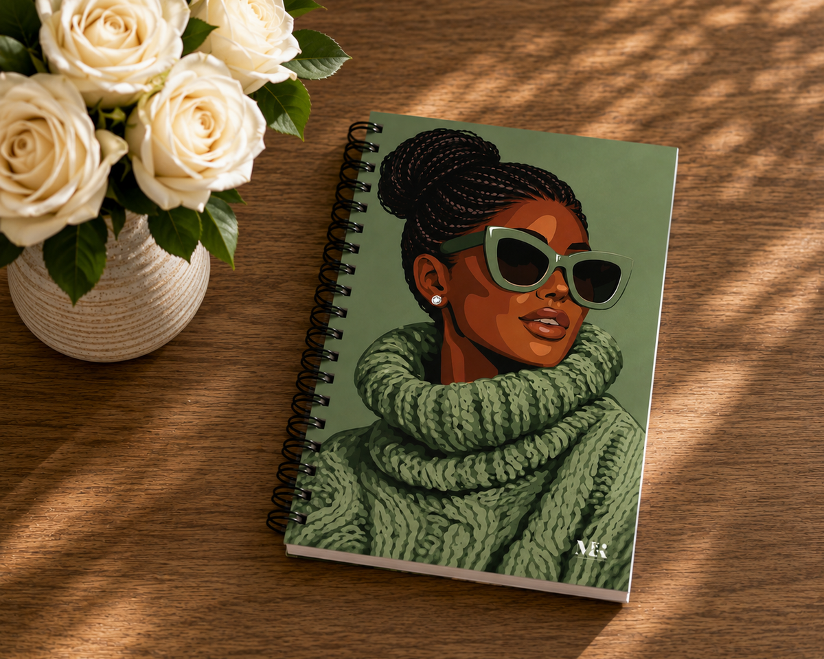 Woman in Green Journal
