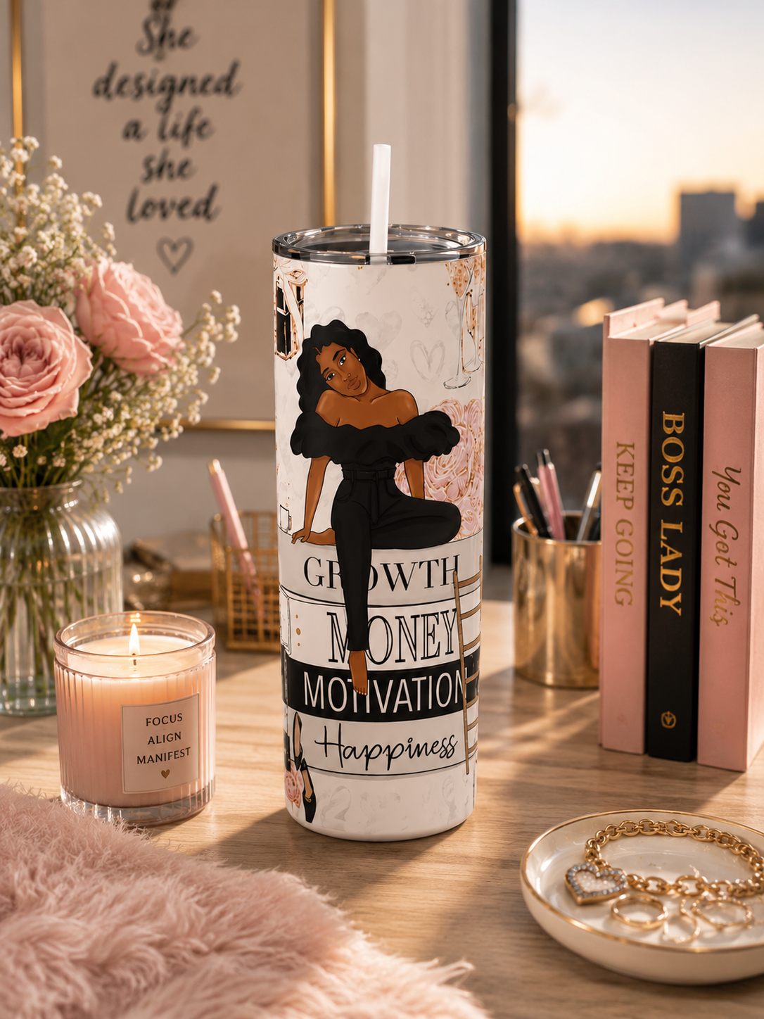Motivation 20oz Travel Tumbler