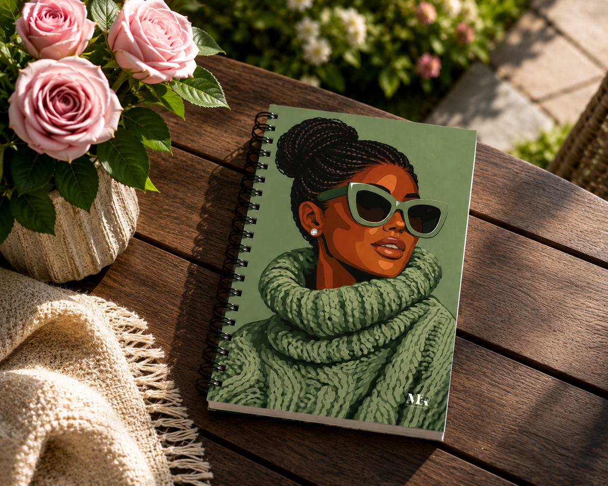 Woman in Green Journal