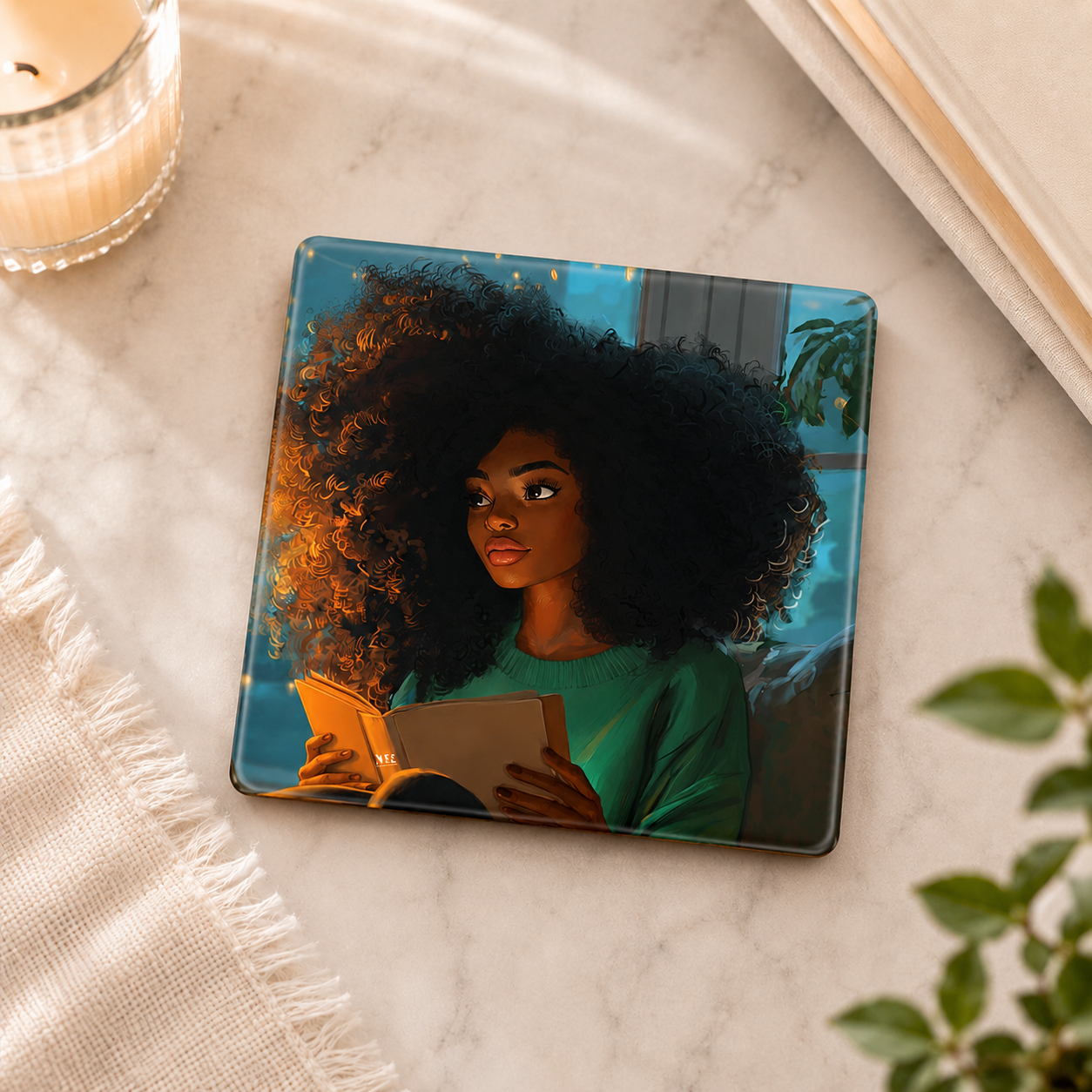 Reading Coasters, Set of 4