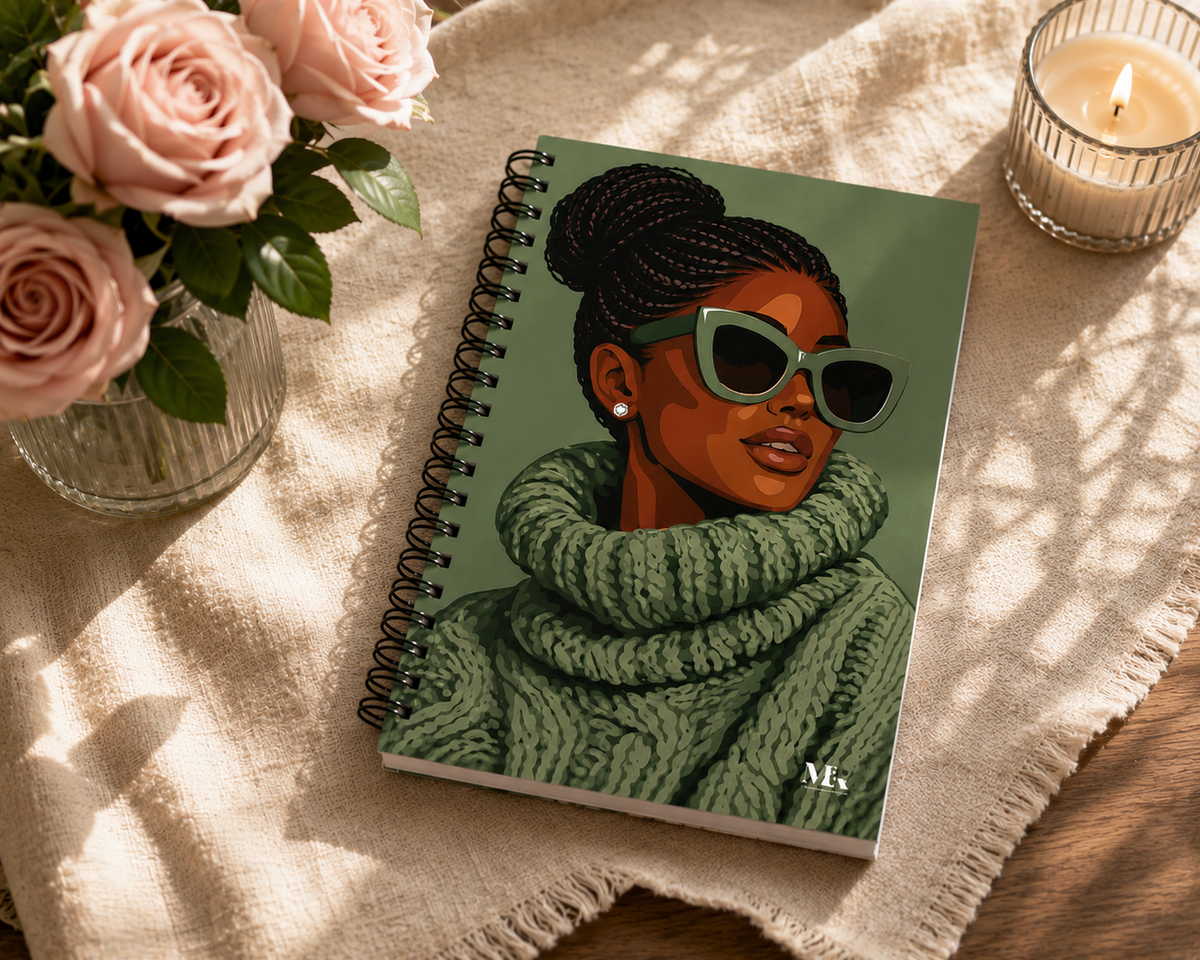 Woman in Green Journal