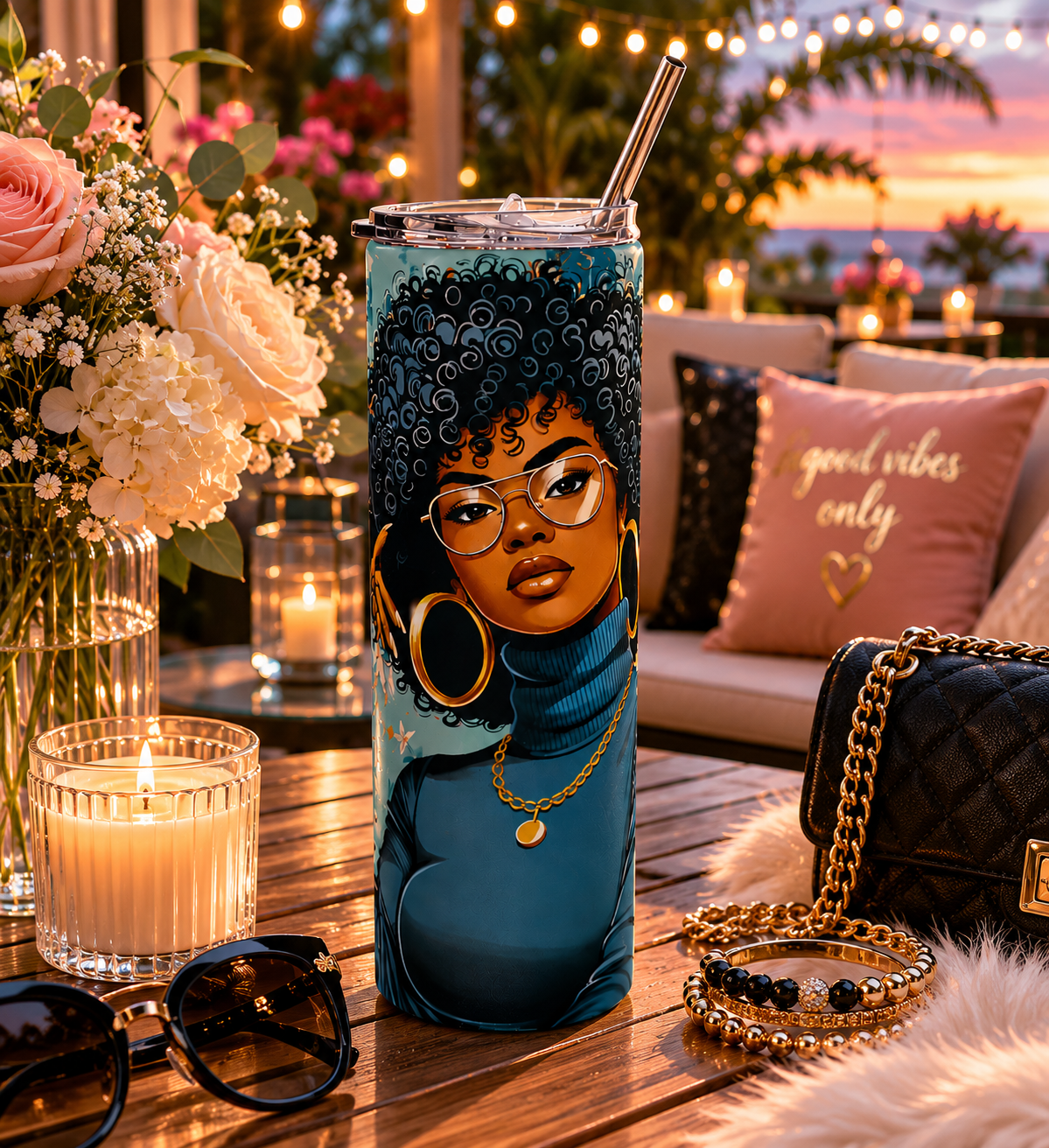 My Vibes - 20oz Skinny Tumbler