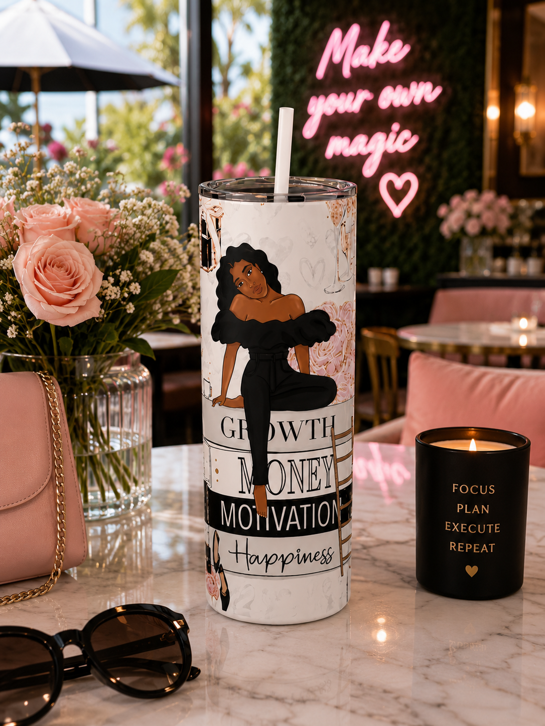 Motivation 20oz Travel Tumbler