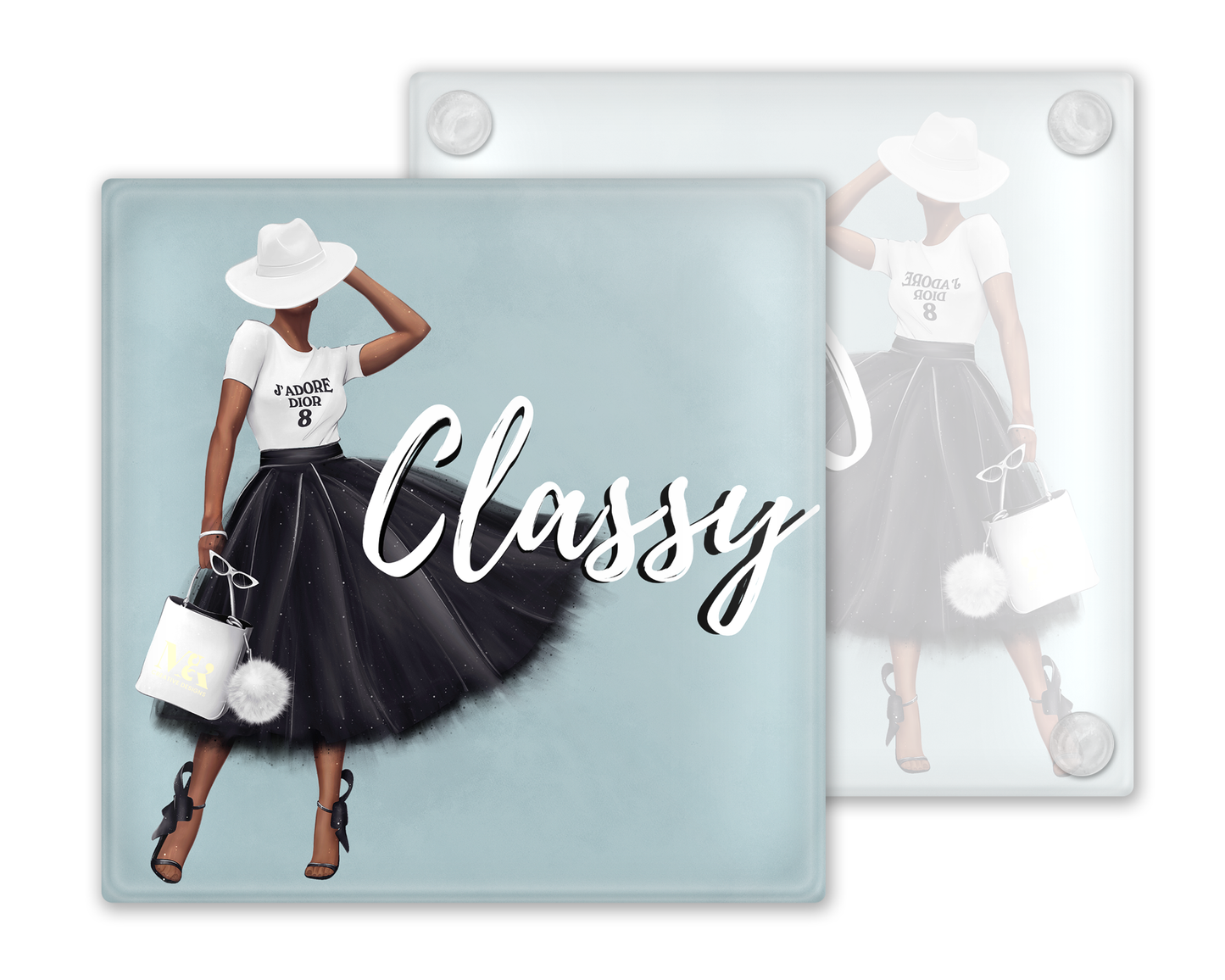 Afrocentric Heels Woman Coasters | M&K Creative Designsoasters